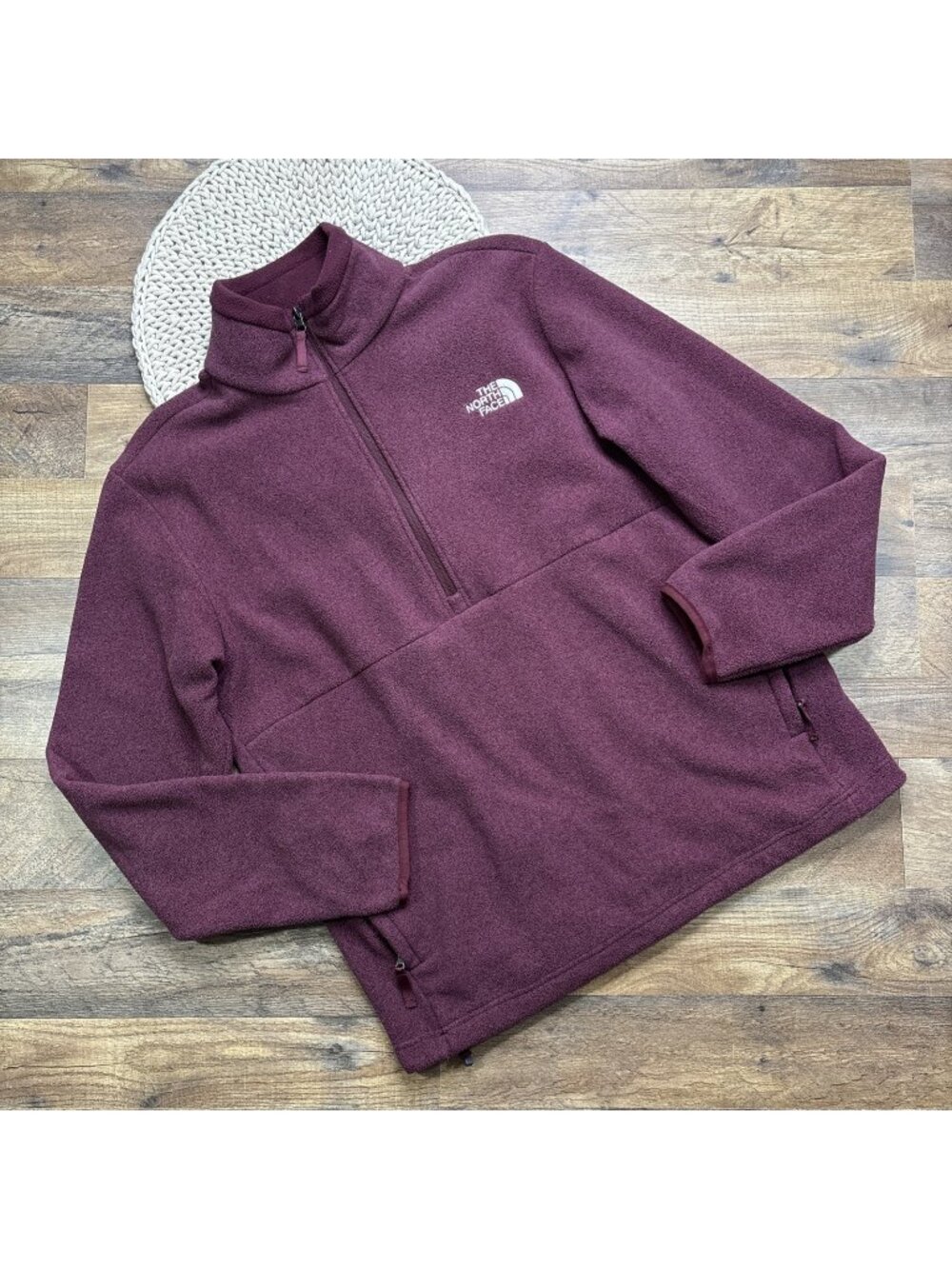 The North Face Canyonlands 1/2 Zip Fleece Pullover Burgundy Mens Medium